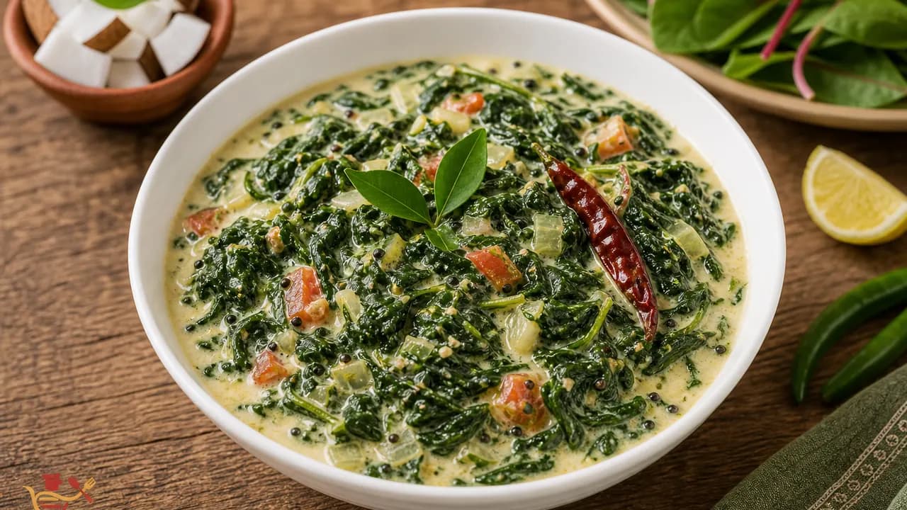 Amaranth Leaves Spinach in Coconut Milk