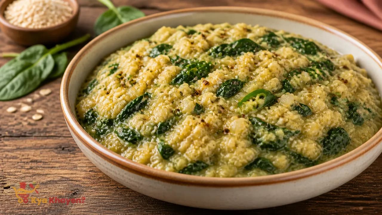 Spinach Oats Khichdi