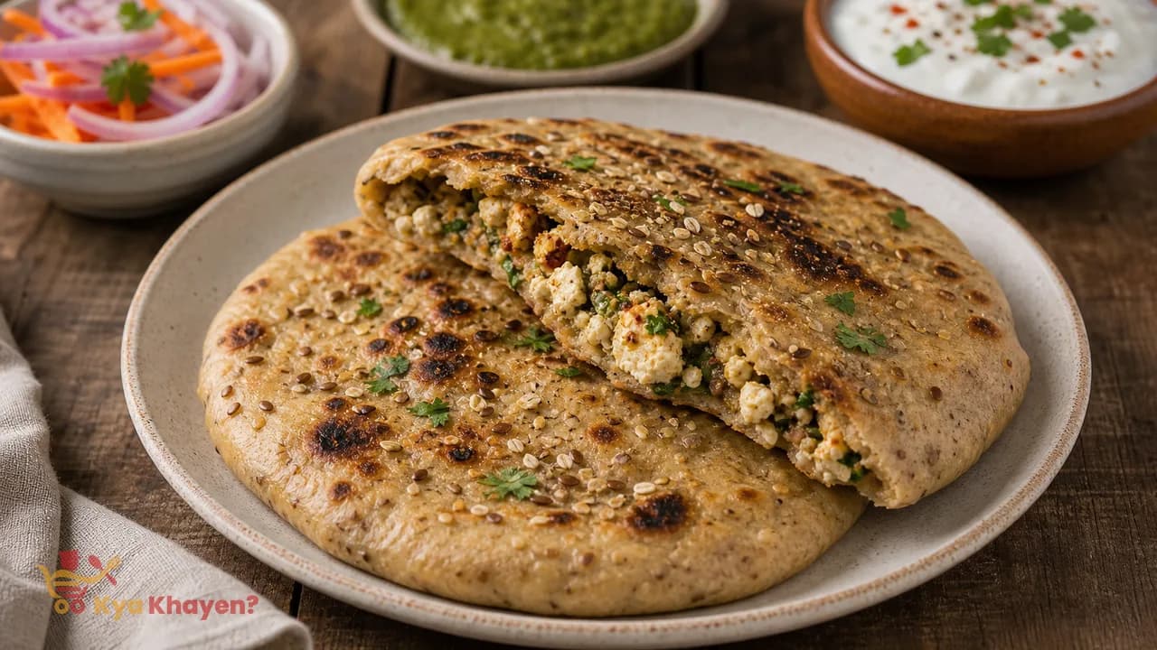 Multigrain Kulcha Stuffed with Paneer
