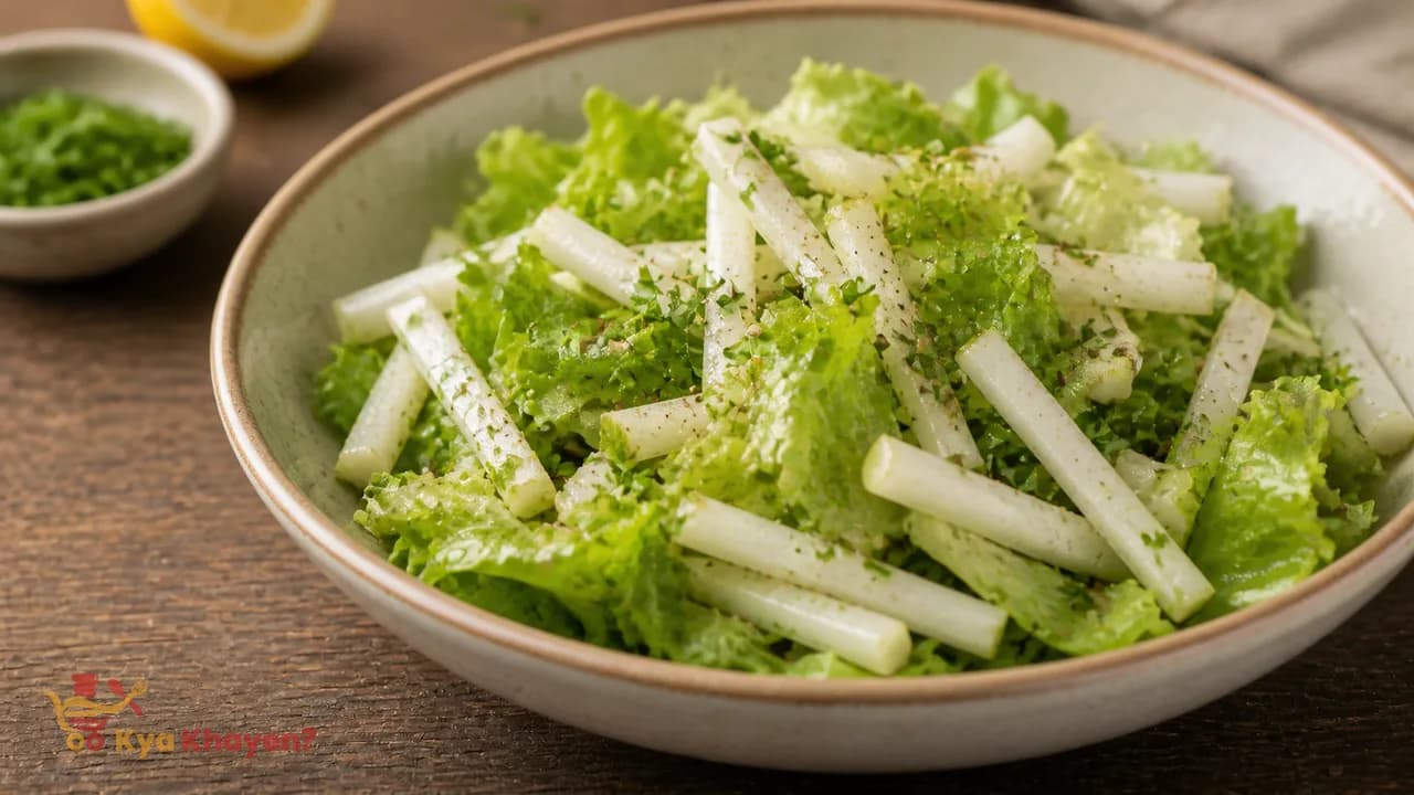 Turnip Lettuce Salad