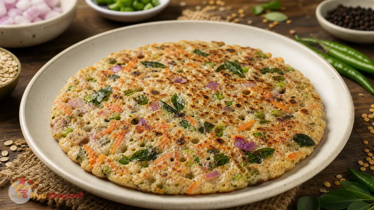 Fermented Oats Uttapam
