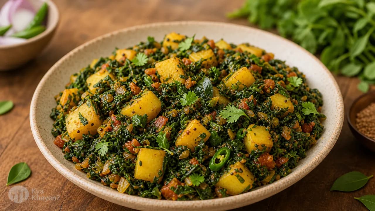 Moringa Stir Fry with Potatoes