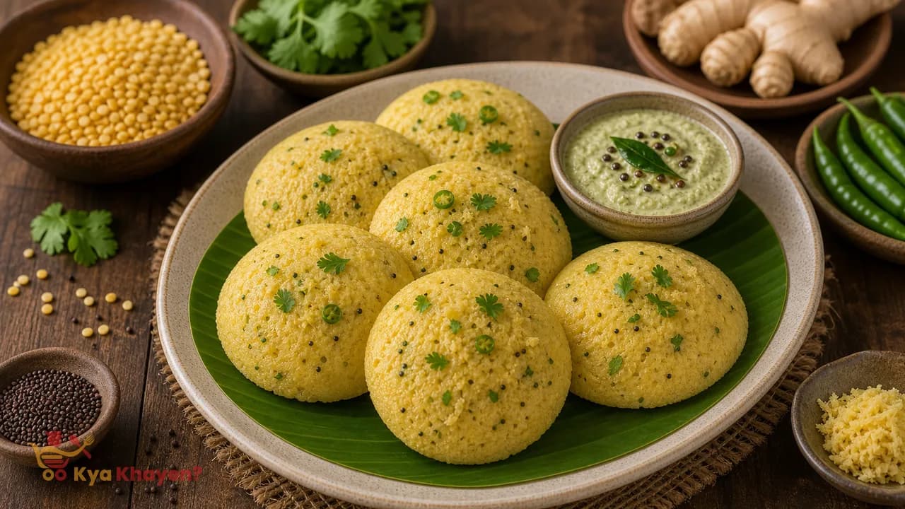 Yellow Moong Dal Idli