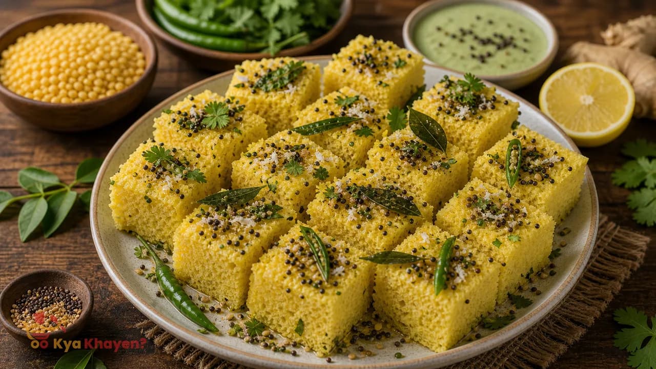 Yellow Moong Dal Dhokla