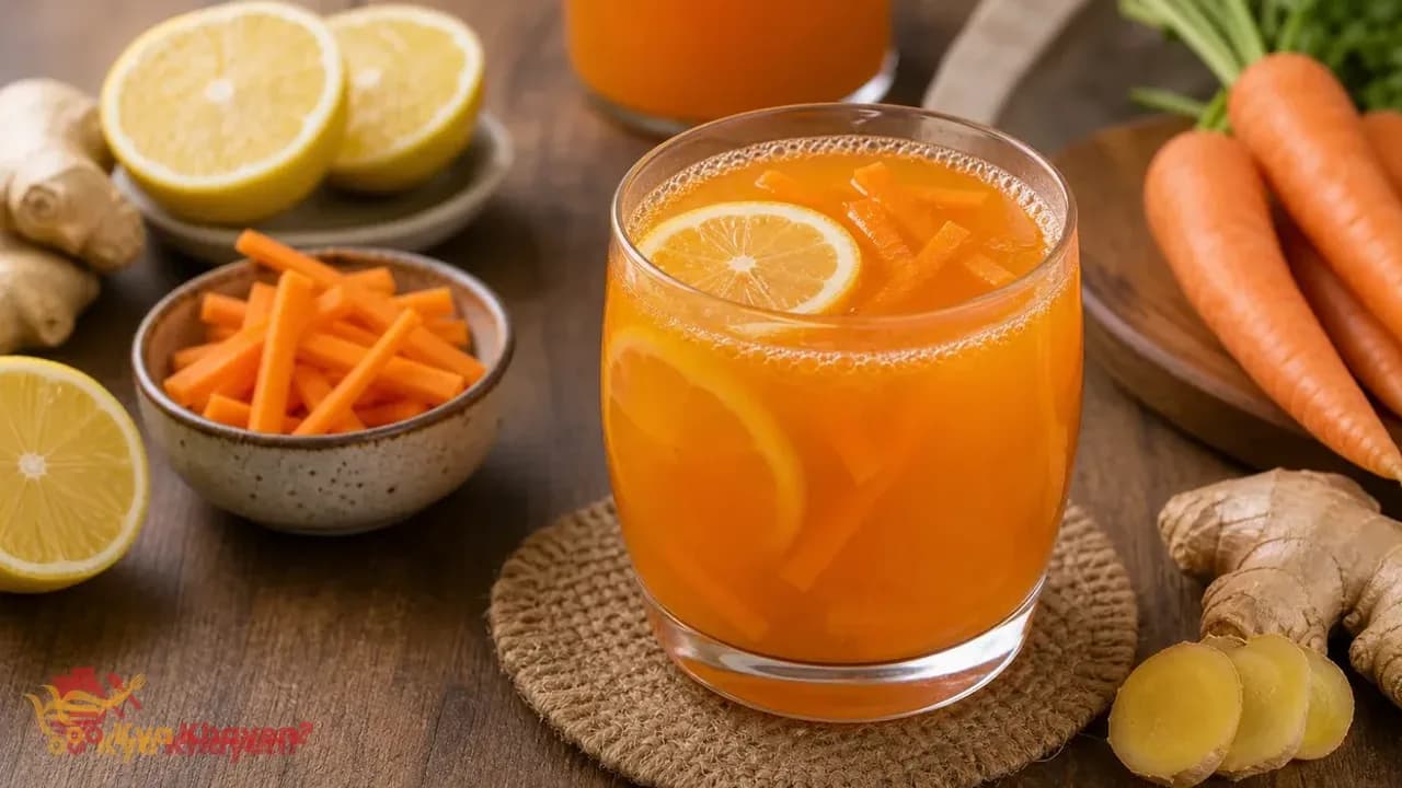 Lemon Ginger Carrot Kvass