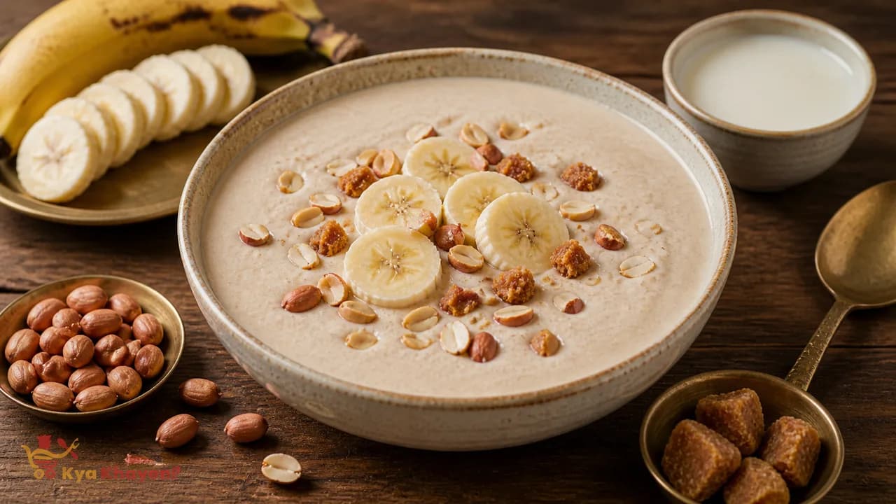 Banana Groundnut Food