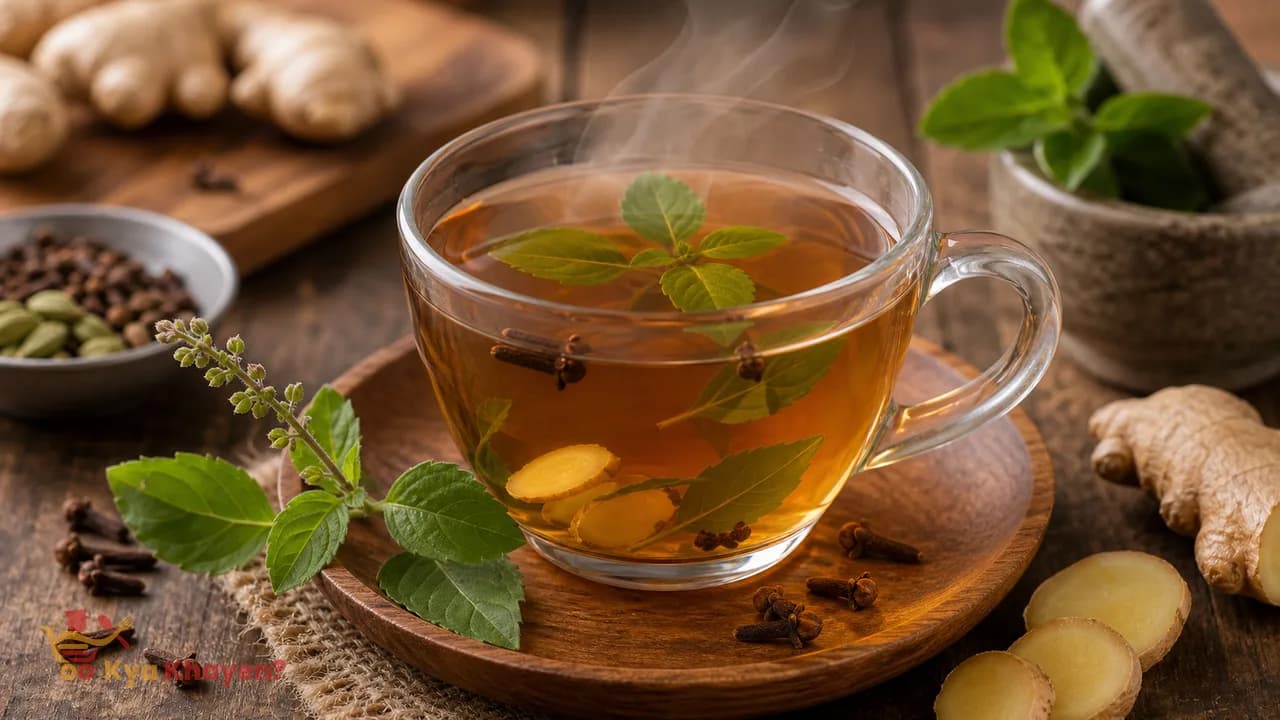 Tulsi-Ginger-Clove Infusion Tea