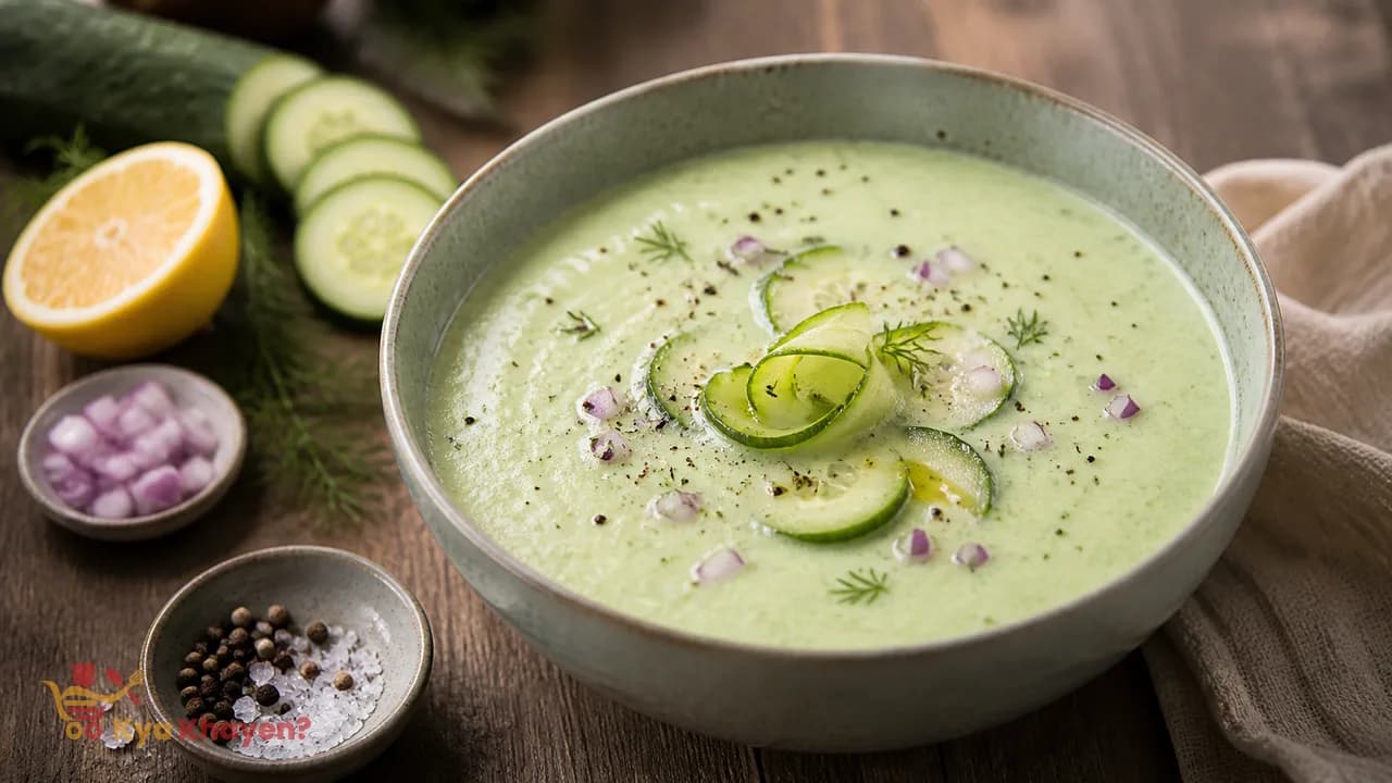 Cold Cucumber Cream Soup