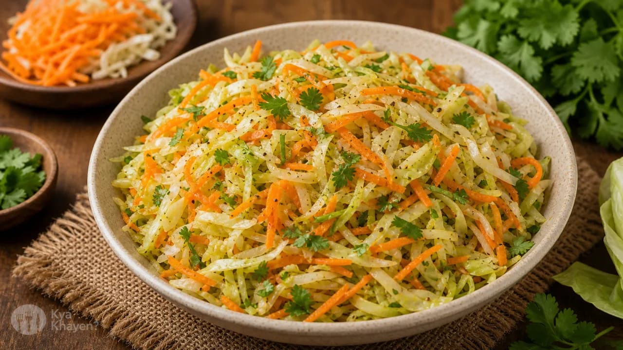 Shredded/ Chopped Cabbage-Carrot Salad (Steamed)
