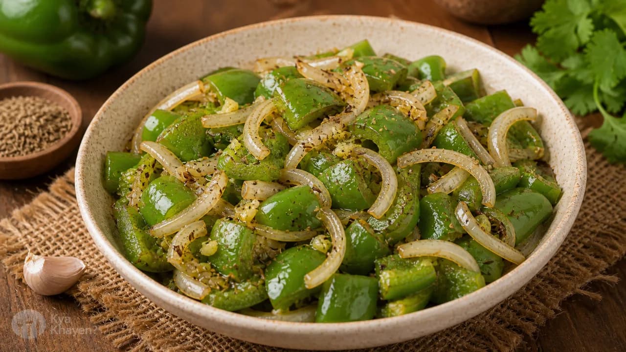 Saute Vegetable (Capsicum, Onion)