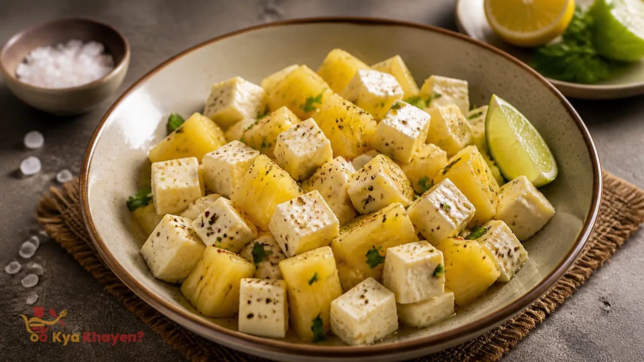 Pineapple and Paneer Salad