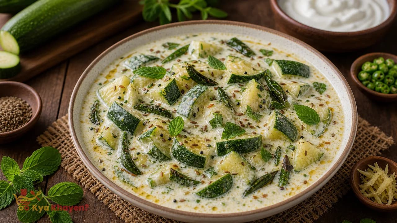 Zucchini with Curd