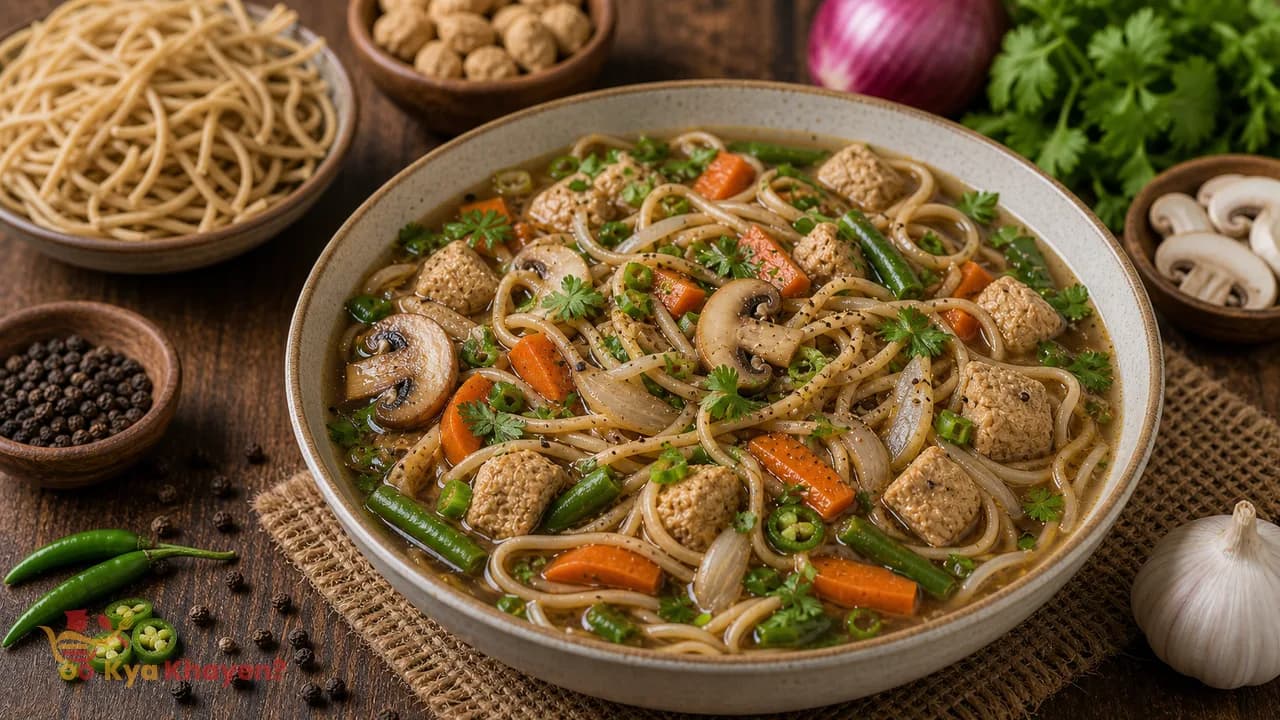 Wheat Noodles Soy Soup