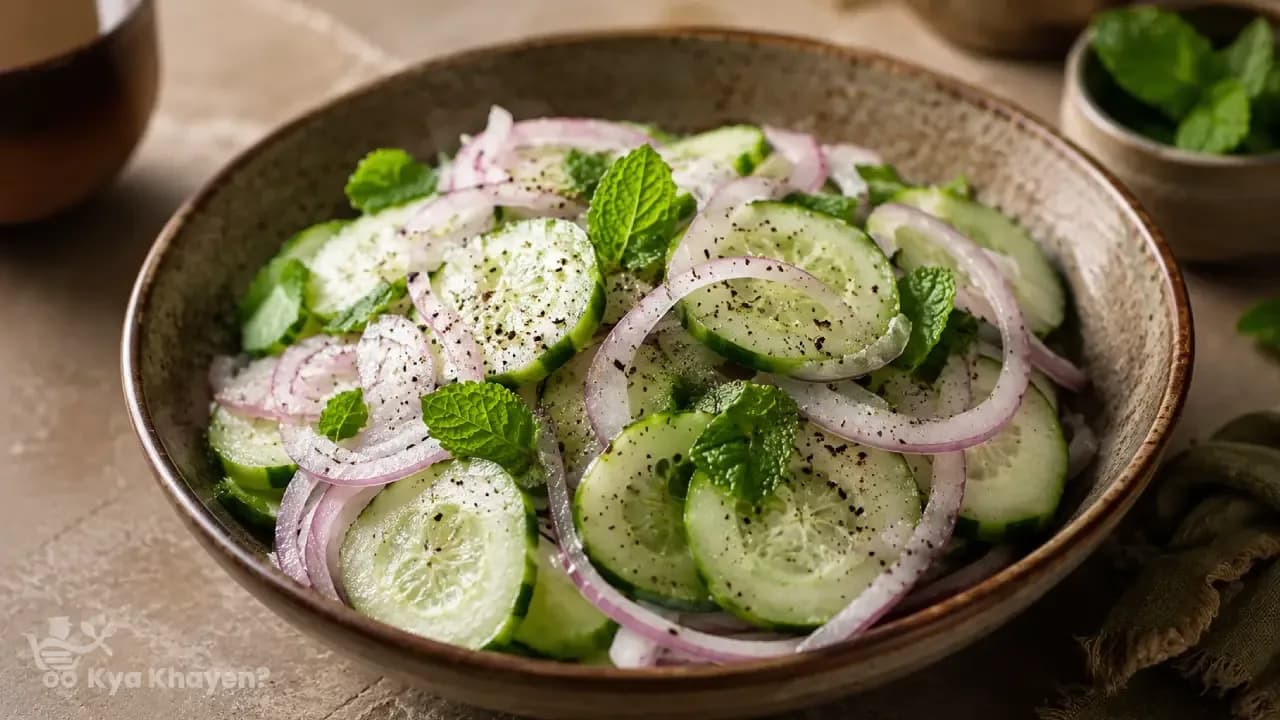 Green Salad (Cucumber and Onion)