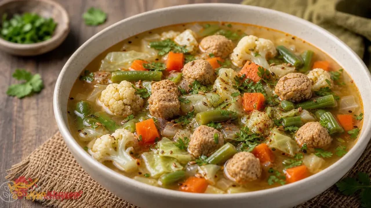 Mix Vegetable Soup with Soy Granules