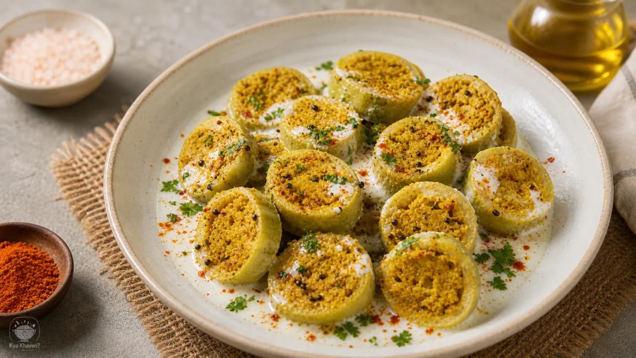 Stuffed Lauki (Bottle Gourd) Muthia