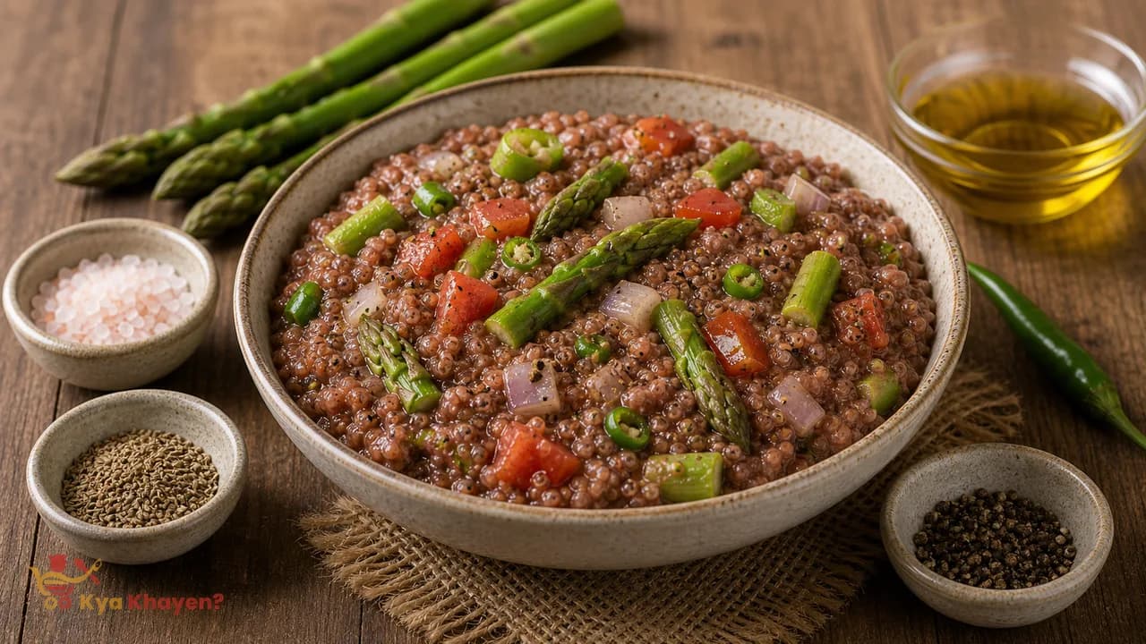 Asparagus Khichadi with Ragi