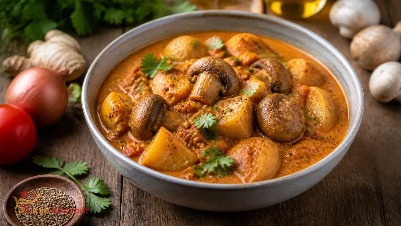 Creamy Mushroom Curry with Potato