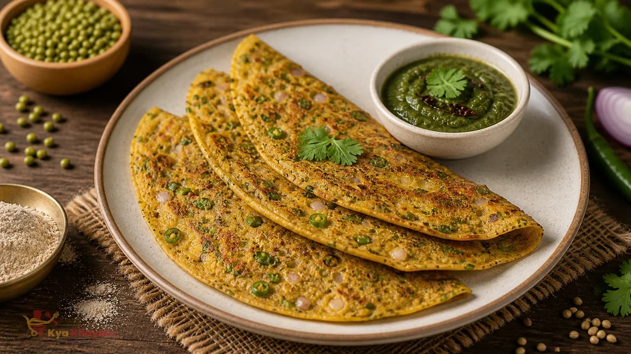 Amaranth and Moong Dal Cheela