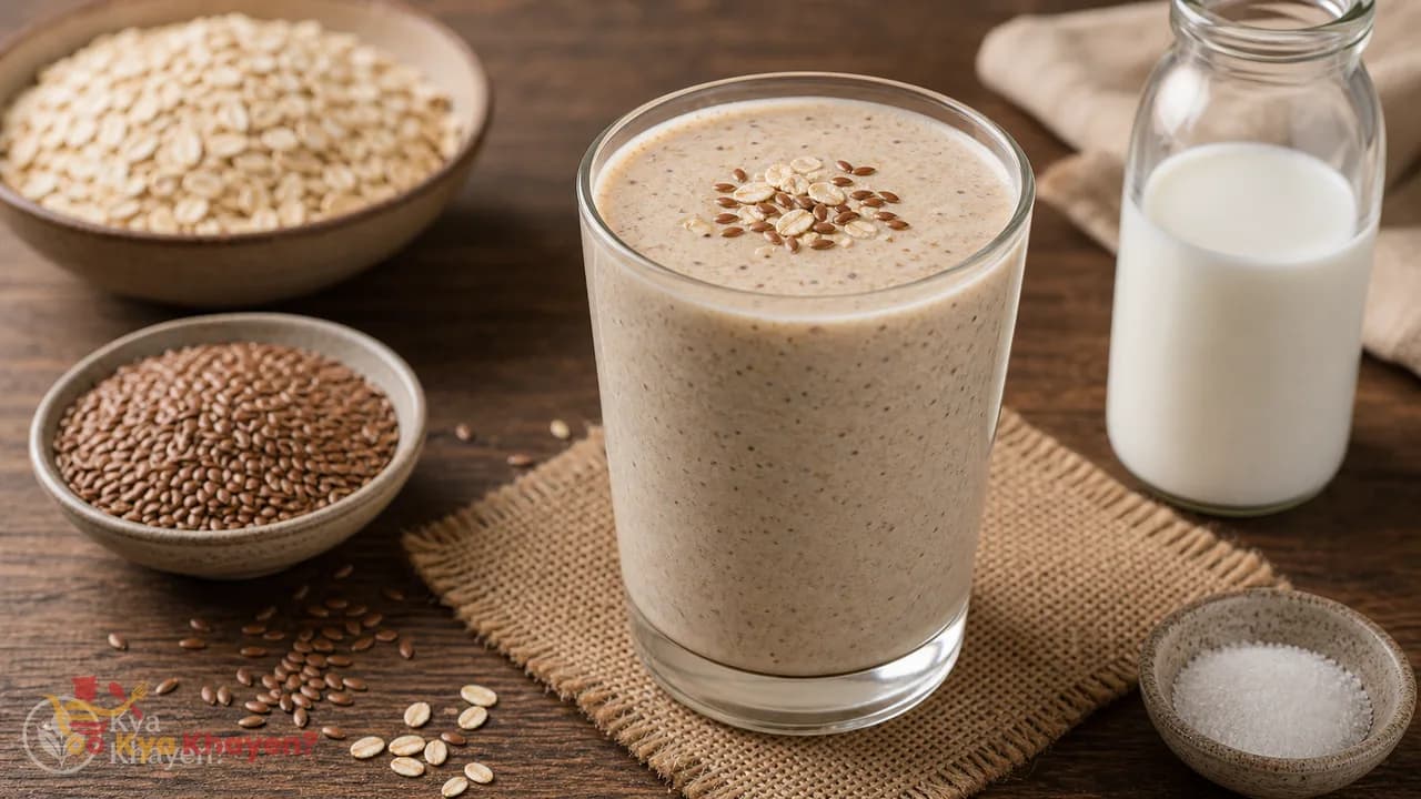 Oats-Flax Seeds Smoothie