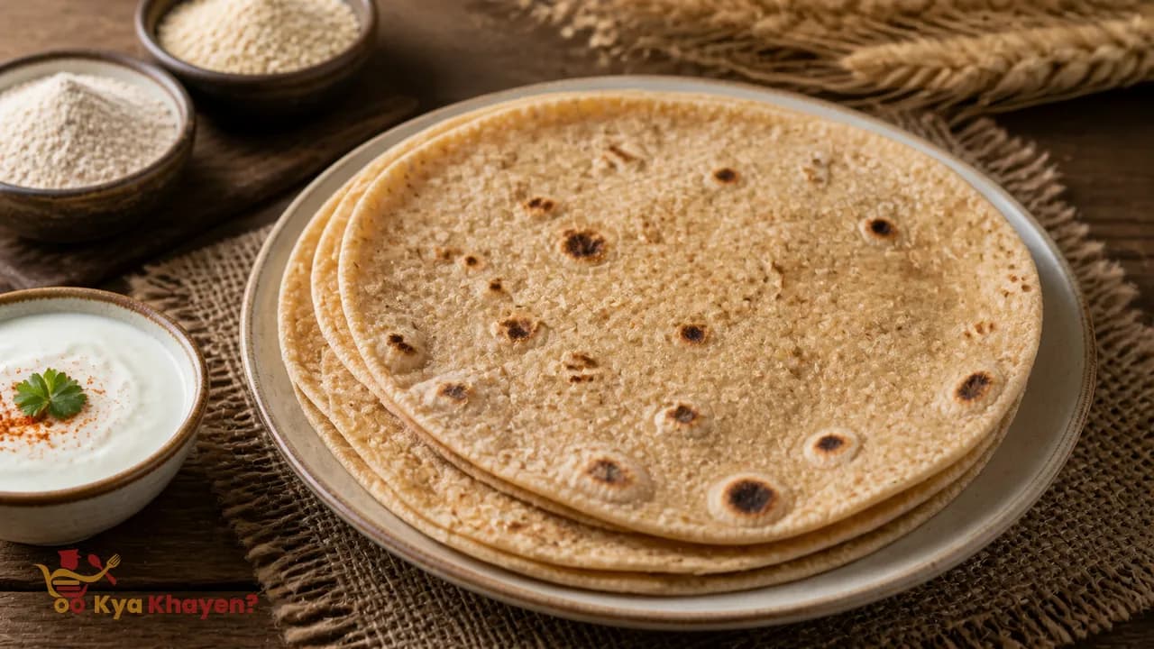 Soy Chapati (1/3 Soy Flour, 1/3 Oat Bran, 1/3 Wheat Flour)