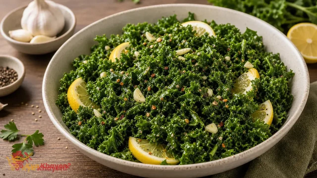 Lemon Garlic Kale Salad