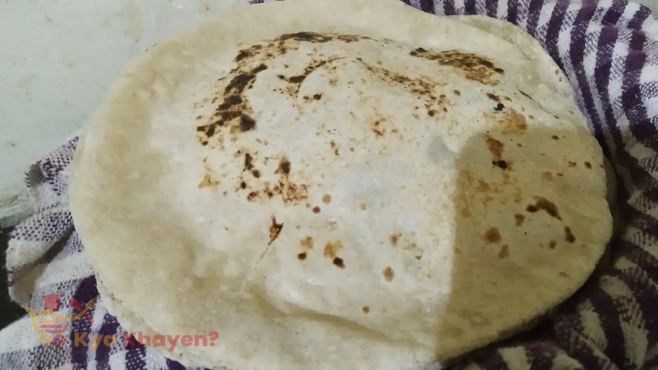 Ajwain and Onion Stuffed Wheat Bran Chapati (30% Wheat Bran, 70% Wheat Flour)