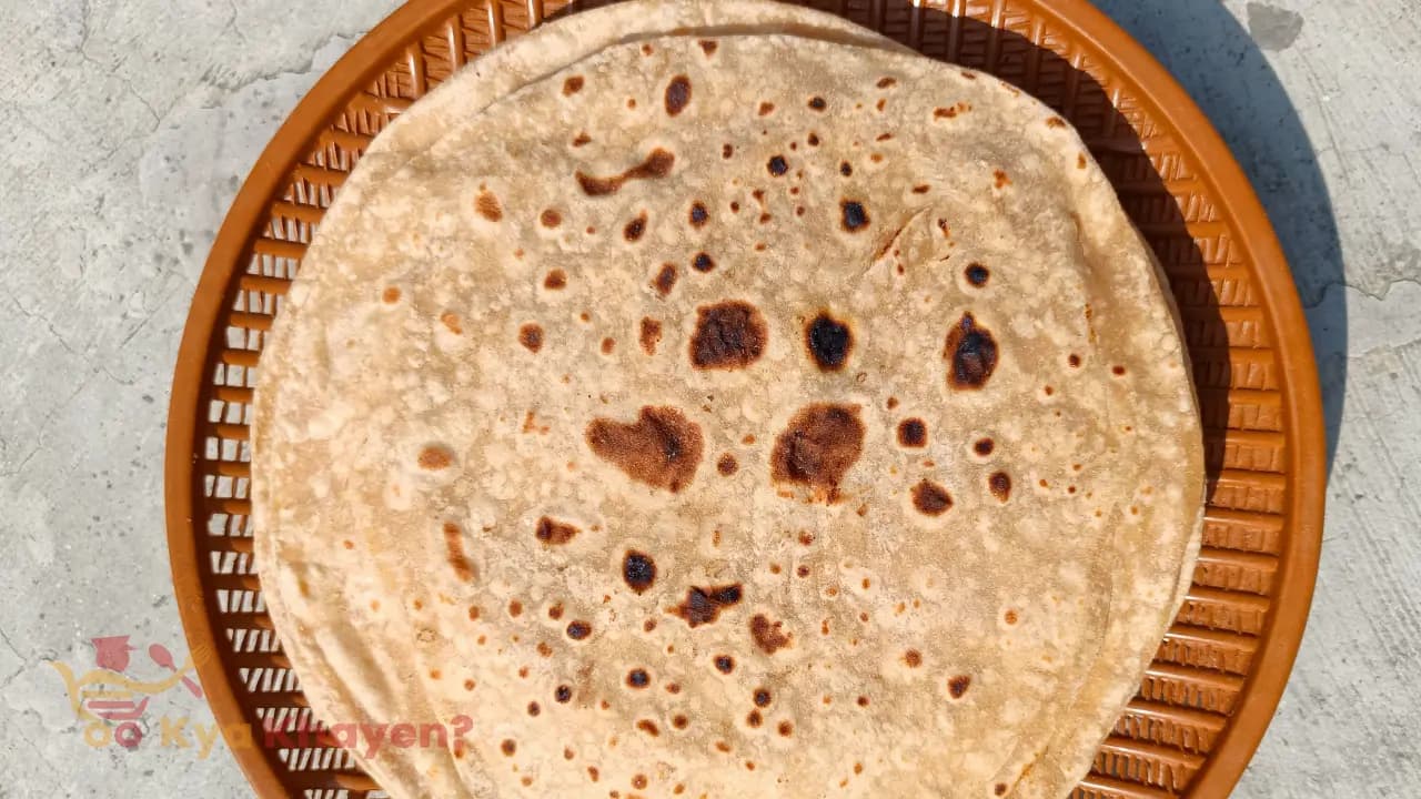 Ajwain Stuffed Wheat Bran Chapati (30% Wheat Bran, 70% Wheat Flour)