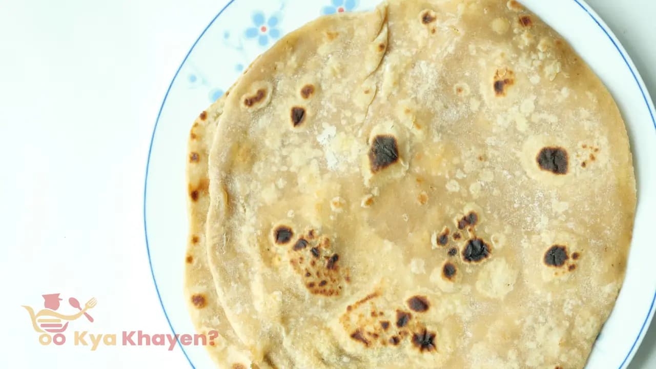 Ajwain Stuffed Wheat Bran Chapati (50% Wheat Bran, 50% Wheat Flour)