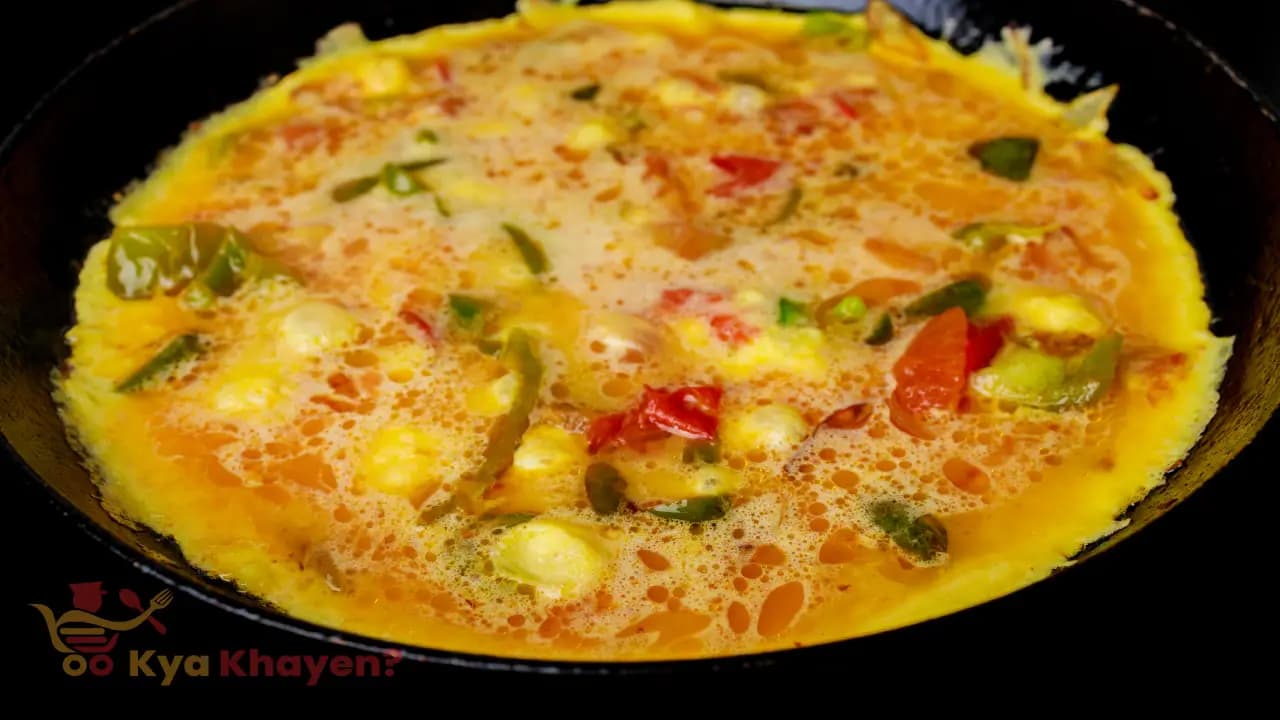 Vegetable Egg White Omelette (Add Chopped Onion and Capsicum)