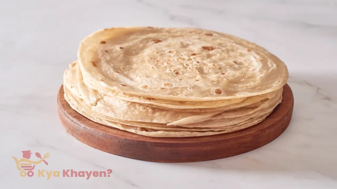 Onion and Ajwain Stuffed Oat Bran Chapati (30% Oat Bran, 70% Oat Meal)